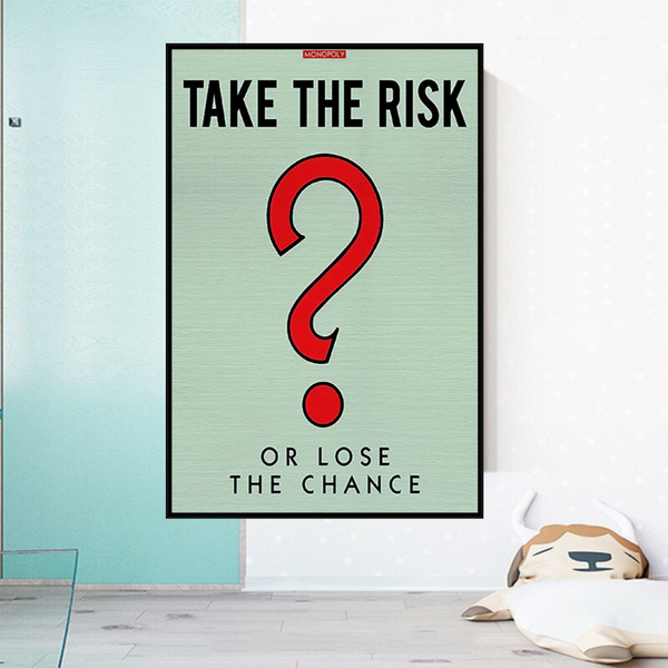 Alec Monopoly Take the Risk Canvas Wall Art-Wall Posters