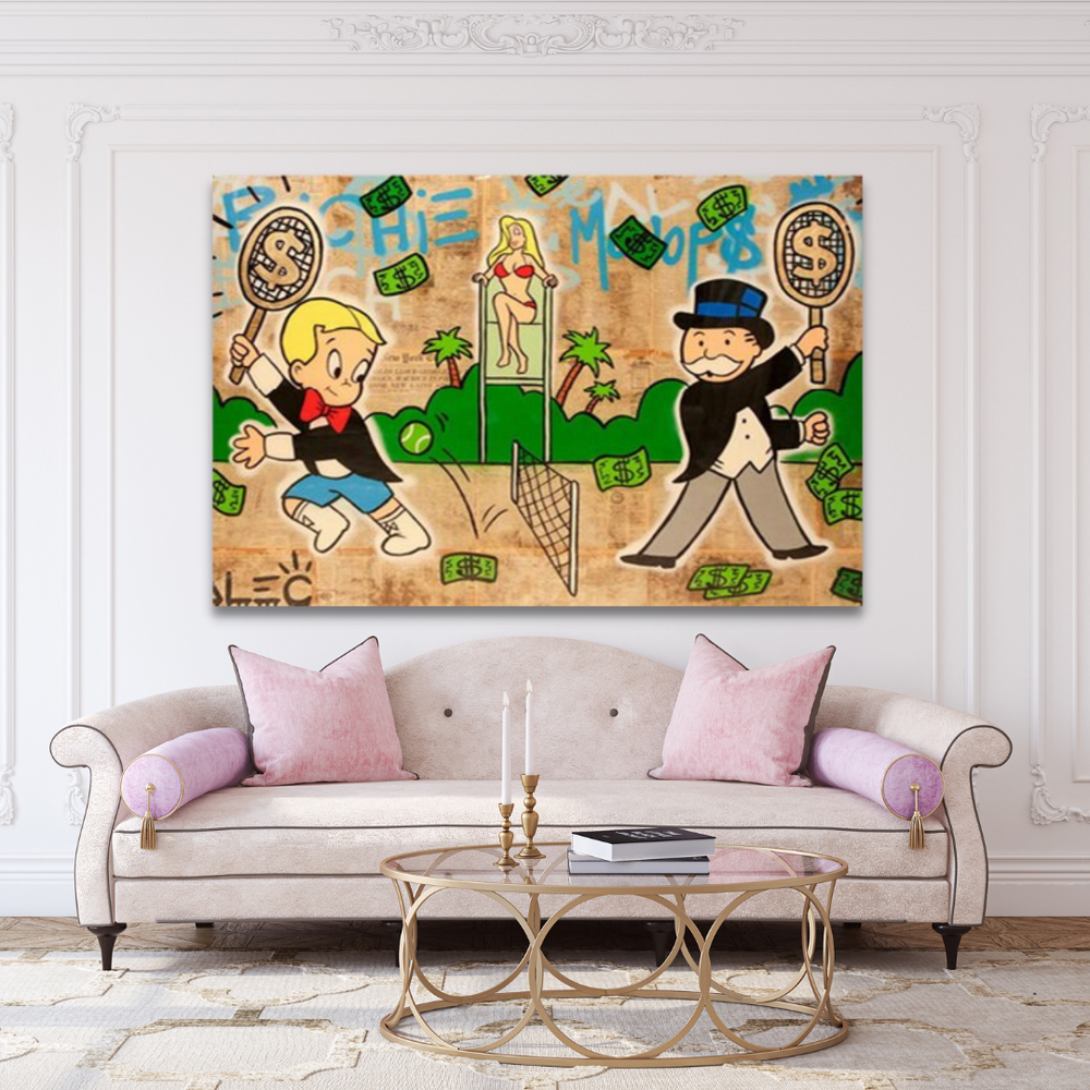 Alec Monopoly Tennis Poster - Exclusive Artwork-Wall Posters