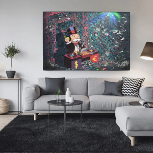 Alec Monopoly Unleashes Beats as Club Wall's Artistic DJ Wall Art-Wall Posters