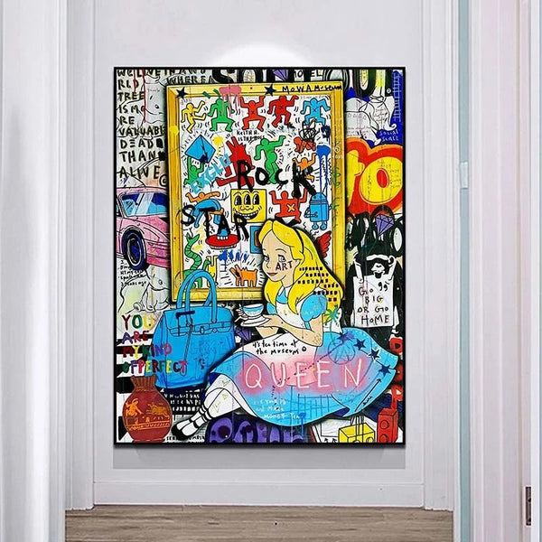 Alice and Wonderland Canvas Art - Dreamy Adventures-Wall Posters