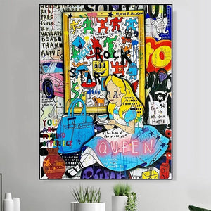 Alice and Wonderland Canvas Art - Dreamy Adventures-Wall Posters