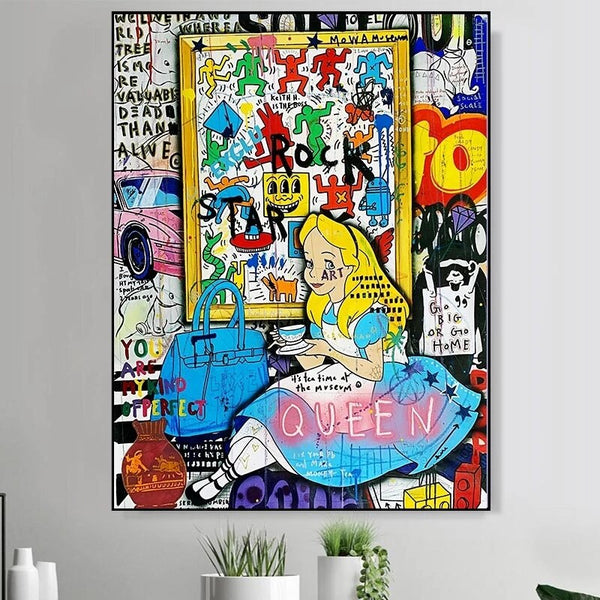 Alice and Wonderland Canvas Art - Dreamy Adventures-Wall Posters