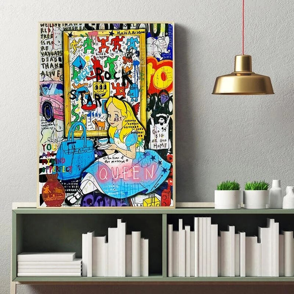 Alice and Wonderland Canvas Art - Dreamy Adventures-Wall Posters