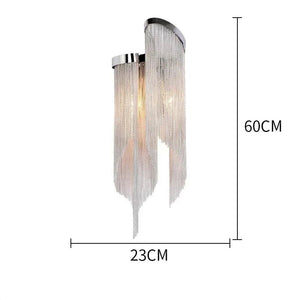 Aluminium Fringed Chandelier: Elegant and Timeless Design-Ceiling Chandelier