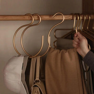 Aluminum Alloy 5pcs S-Shape Hooks Hangers-Drying Racks & Hangers