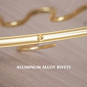 Aluminum Alloy Wave Shaped 5pcs Clothes Hanger-Drying Racks & Hangers