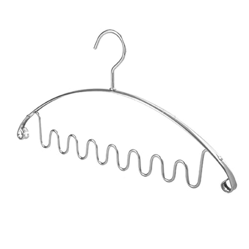 Aluminum Alloy Wave Shaped 5pcs Clothes Hanger-Drying Racks & Hangers
