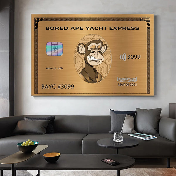 American Express: Bored Ape Yacht Club Wall Art-Wall Posters