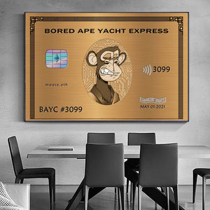 American Express: Bored Ape Yacht Club Wall Art-Wall Posters