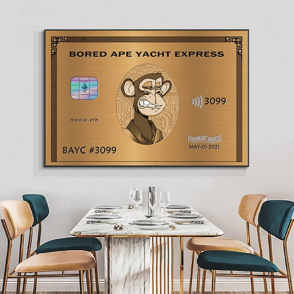 American Express: Bored Ape Yacht Club Wall Art-Wall Posters