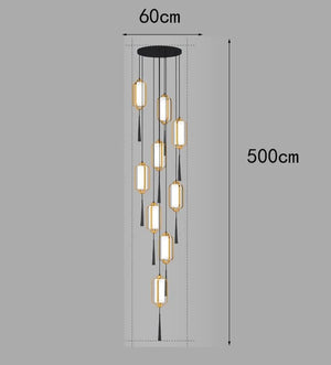 Ancient Lanterns Crystal Chandelier Lighting-Staircase Chandelier