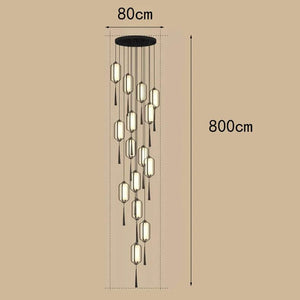 Ancient Lanterns Crystal Chandelier Lighting-Staircase Chandelier