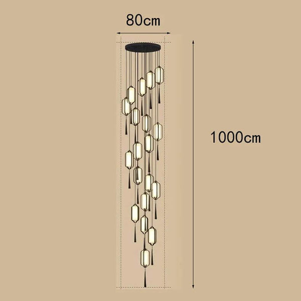 Ancient Lanterns Crystal Chandelier Lighting-Staircase Chandelier