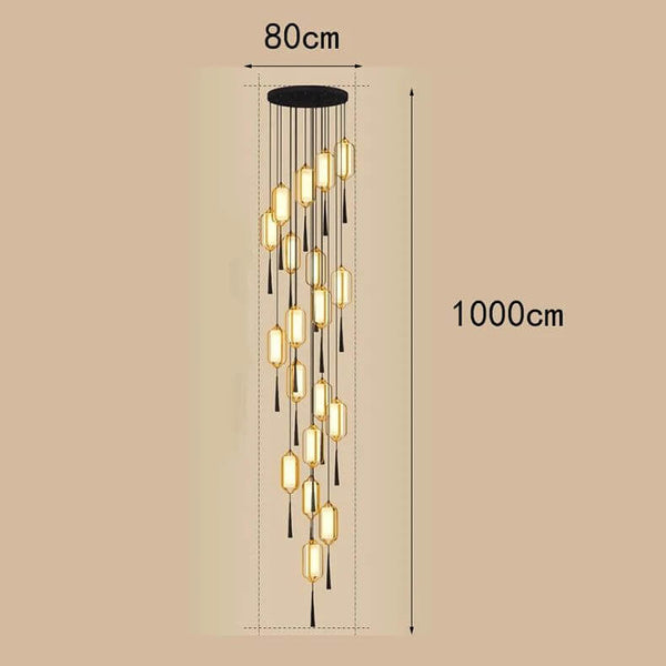 Ancient Lanterns Crystal Chandelier Lighting-Staircase Chandelier