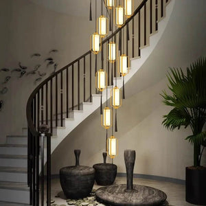 Ancient Lanterns Crystal Chandelier Lighting-Staircase Chandelier