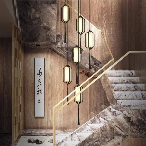 Ancient Lanterns Crystal Chandelier Lighting-Staircase Chandelier