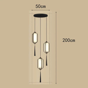 Ancient Lanterns Crystal Chandelier Lighting-Staircase Chandelier