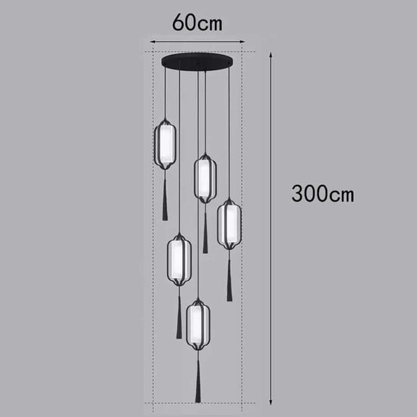 Ancient Lanterns Crystal Chandelier Lighting-Staircase Chandelier