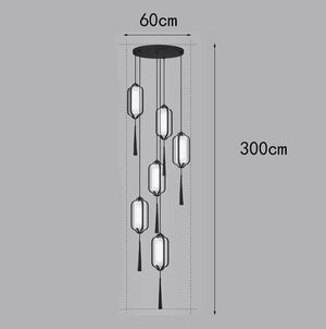 Ancient Lanterns Crystal Chandelier Lighting-Staircase Chandelier