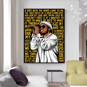 Anderson Paak Singer Rapper Canvas Wall Art-Wall Posters