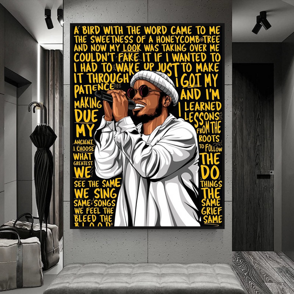 Anderson Paak Singer Rapper Canvas Wall Art-Wall Posters