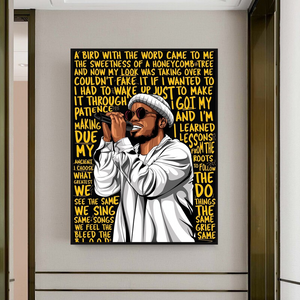 Anderson Paak Singer Rapper Canvas Wall Art-Wall Posters