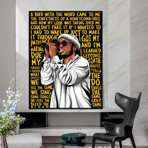 Anderson Paak Singer Rapper Canvas Wall Art-Wall Posters