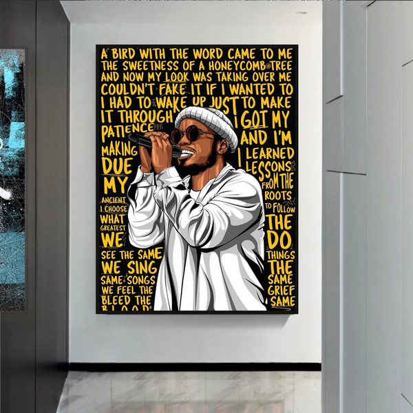 Anderson Paak Singer Rapper Canvas Wall Art-Wall Posters