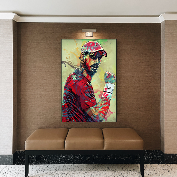 Andy Murray Tennis Legend Canvas Wall Art - Sports Decor-Wall Posters