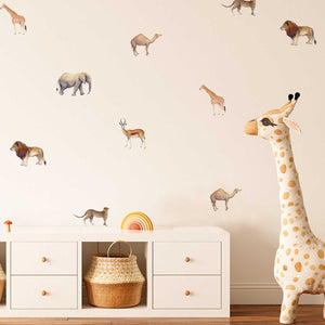 Animals Boho Dry Floral Wall Stickers - Perfect Decor-Kids Nursery Bohemian Wall Decals