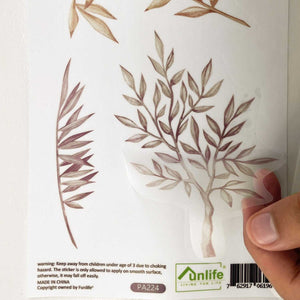 Animals Boho Leaves Kids Wall Stickers - Creative Room Decor-Kids Nursery Bohemian Wall Decals