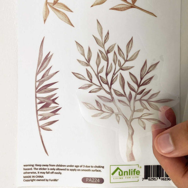 Animals Boho Leaves Kids Wall Stickers - Creative Room Decor-Kids Nursery Bohemian Wall Decals