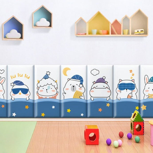 Arctic Explorer Kids Wall Padded Safety Cushions Set-Anti Collision Padded Wall Stickers