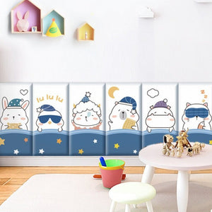 Arctic Explorer Kids Wall Padded Safety Cushions Set-Anti Collision Padded Wall Stickers
