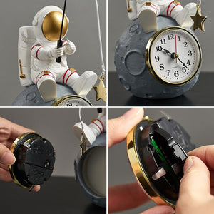 Astronaut Bedside Clock - Ideal for Kids Room-Wall Clocks
