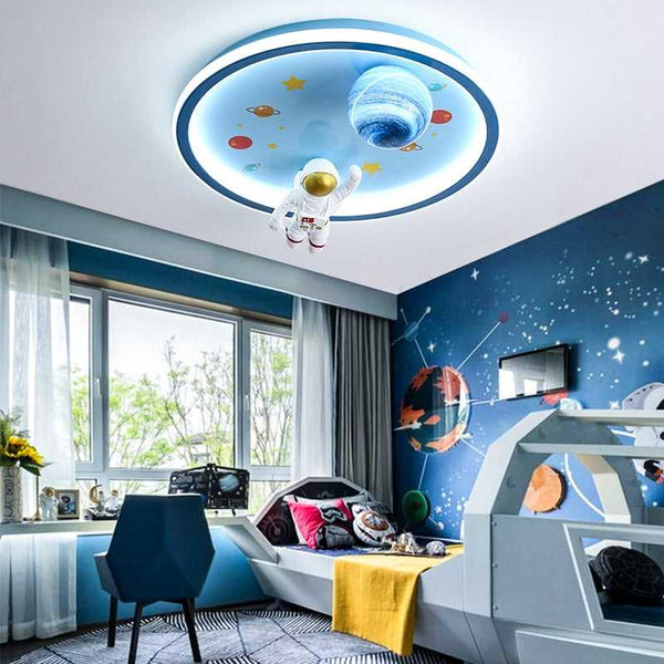 Astronaut Ceiling Light - Kids Room Space Ceiling Light-Kids Room Nursery Lighting
