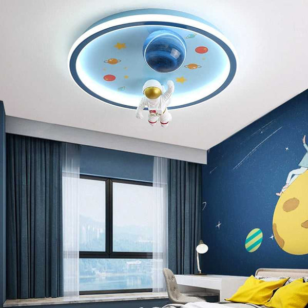 Astronaut Ceiling Light - Kids Room Space Ceiling Light-Kids Room Nursery Lighting