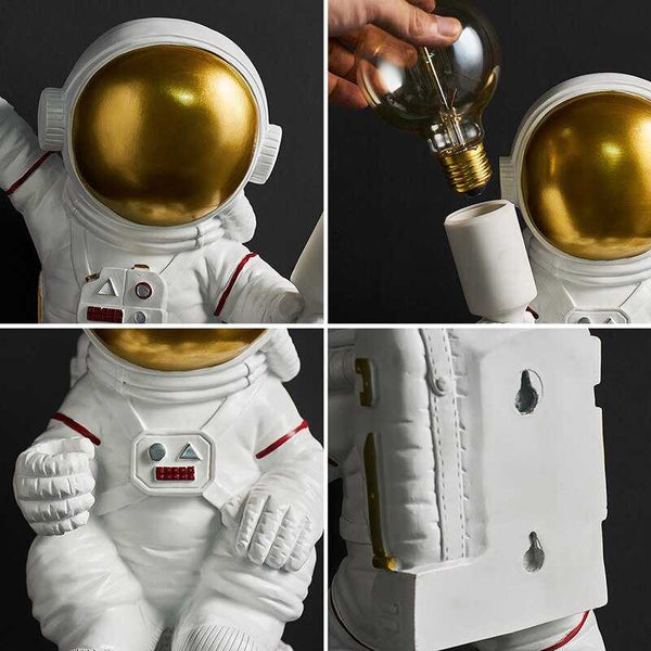 Astronaut Model Night Light Resin Bedside Table Lamp-Kids Room Nursery Lighting