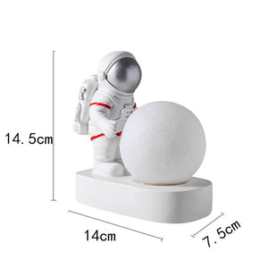 Astronaut Model Night Light Resin Bedside Table Lamp-Kids Room Nursery Lighting