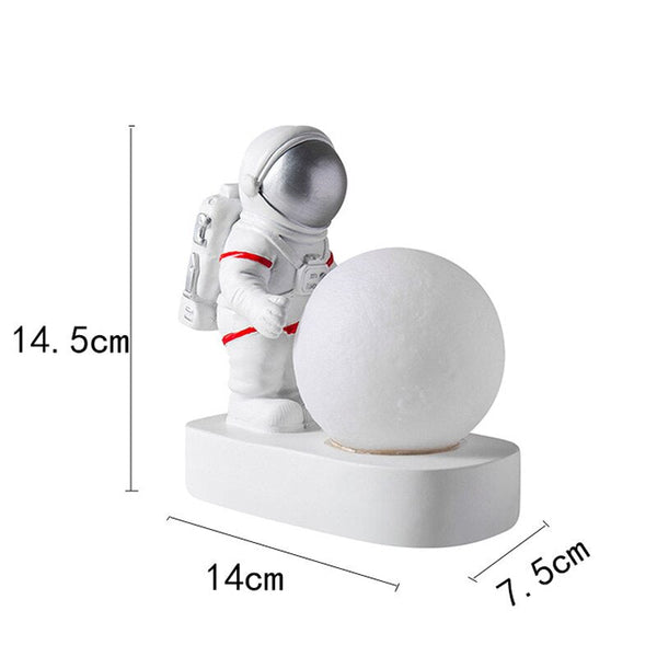 Astronaut Model Night Light Resin Bedside Table Lamp-Kids Room Nursery Lighting