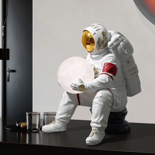 Astronaut Sculpture Statue Light: Unique, Decorative Piece-Kids Room Nursery Lighting