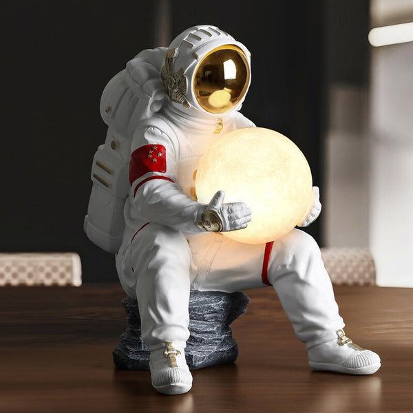 Astronaut Sculpture Statue Light: Unique, Decorative Piece-Kids Room Nursery Lighting
