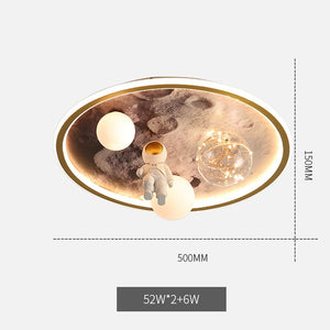 Astronauts Led Lights Chandelier Kids Room-Kids Room Nursery Lighting