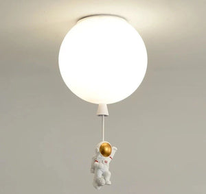 Astronauts on Moon Hanging LED Celing Light-Kids Room Nursery Lighting