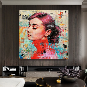 Audrey Hepburn Brushed Wall Art - Stunning Decor-Wall Posters