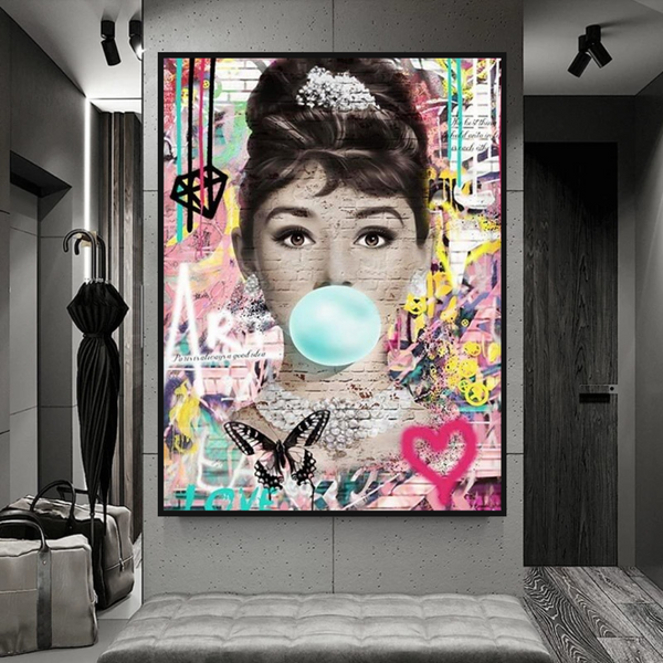 Audrey Hepburn Canvas Poster - Authentic Wall Art-Wall Posters
