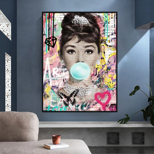 Audrey Hepburn Canvas Poster - Authentic Wall Art-Wall Posters