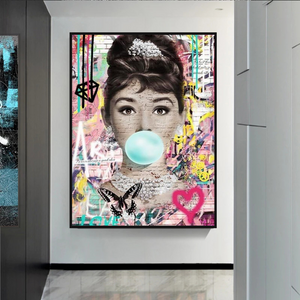 Audrey Hepburn Canvas Poster - Authentic Wall Art-Wall Posters