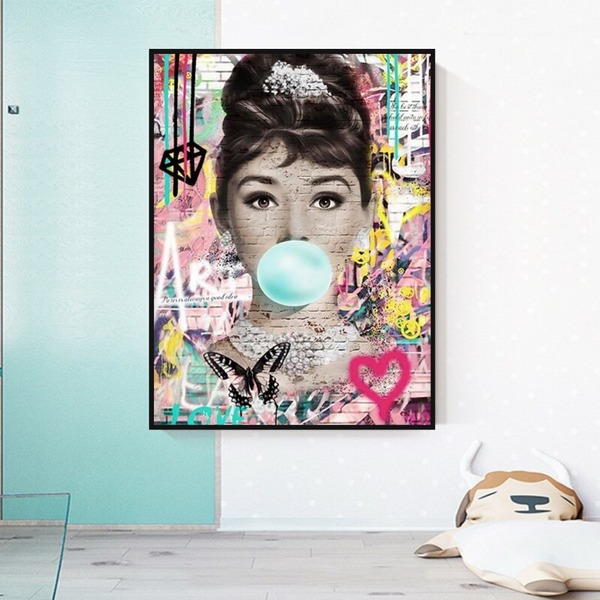 Audrey Hepburn Canvas Poster - Authentic Wall Art-Wall Posters