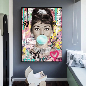 Audrey Hepburn Canvas Poster - Authentic Wall Art-Wall Posters